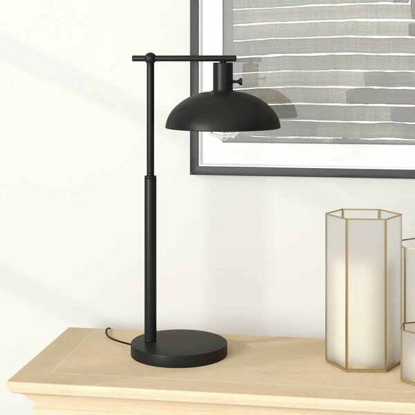 Hudson & Canal 25 in. Conan Metal Table Lamp with Metal Shade, Blackened Bronze TL1732